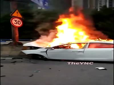 Man Burnt to a Crisp