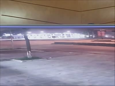 Biker Hits Median and is Sent Flying