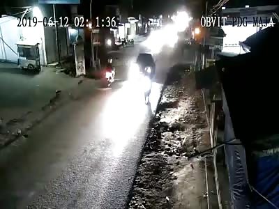 Biker and Car Meet Head On