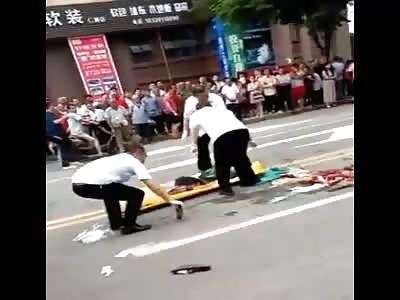 Woman Left in Pieces After Bus Runs Her Over