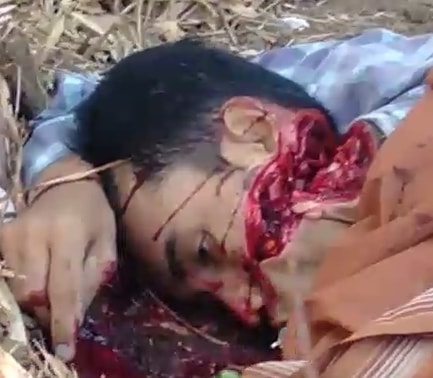 Machete Attack Leaves Mans Head Nearly in Two (Clean Video)