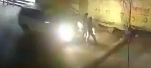 SUV Mows Down Group in the Road