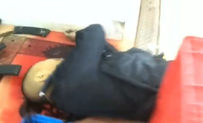 Aftermath Footage of Dead Thai Shooter