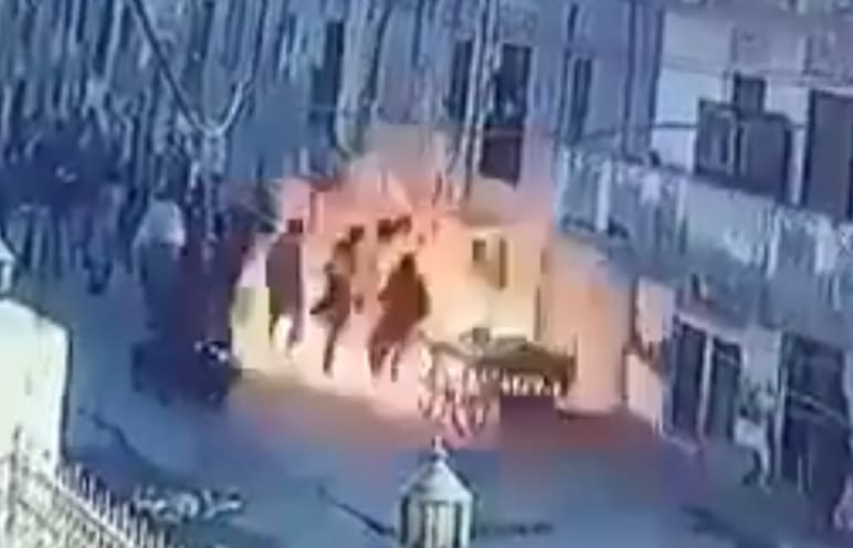 Crowd Gets Blasted by Gas Explosion