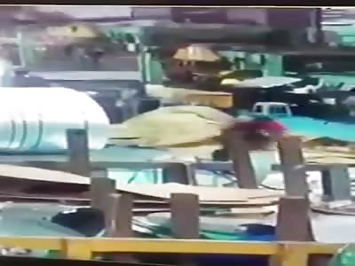 Freak Accident at Chinese Factory
