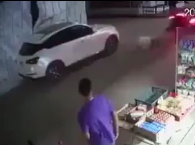 Cop Rammed into Side of a Vehicle