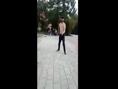 Drunk Guy Pestering Kids Dies After Being Bodyslammed