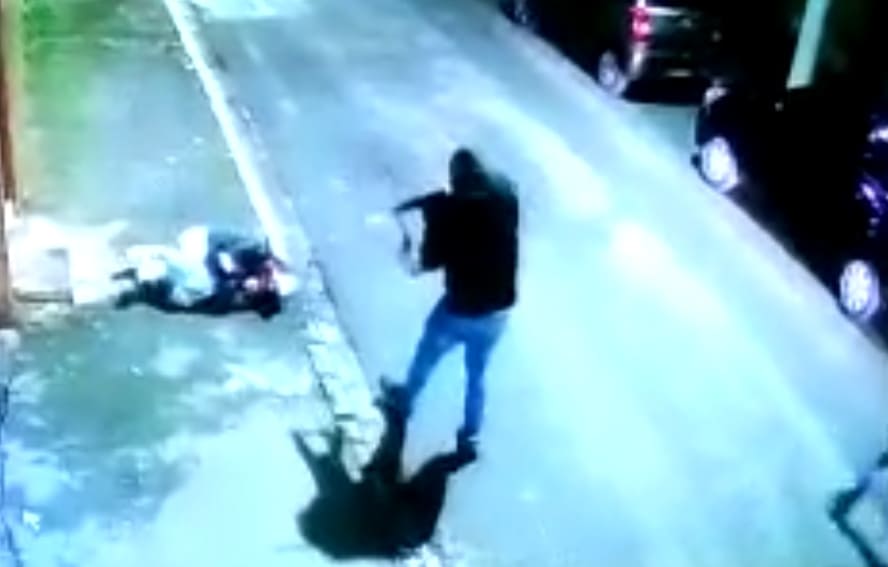 Man Executed with More Than 30 Shots (Two Angles)