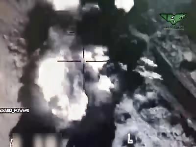 Saudi Drone Targets Houthis in Yemen