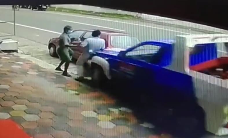 Dudes Get Wrecked on the Sidewalk