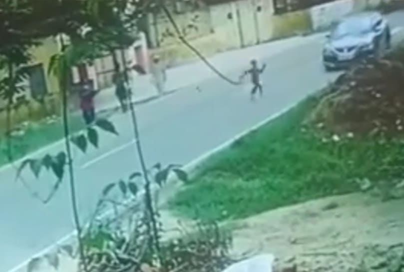 Little Boy Forgets to Look Left