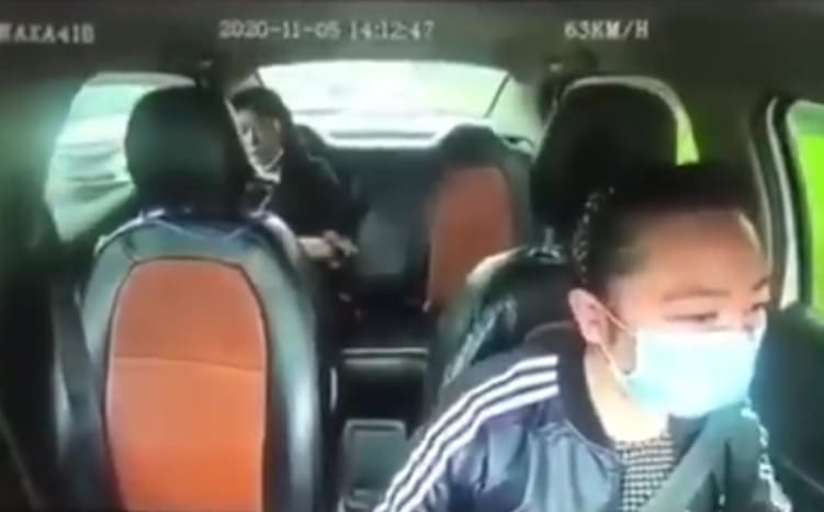 Woman Exits Uber With Style...