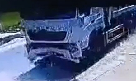 Biker Obliterated By Speeding Truck