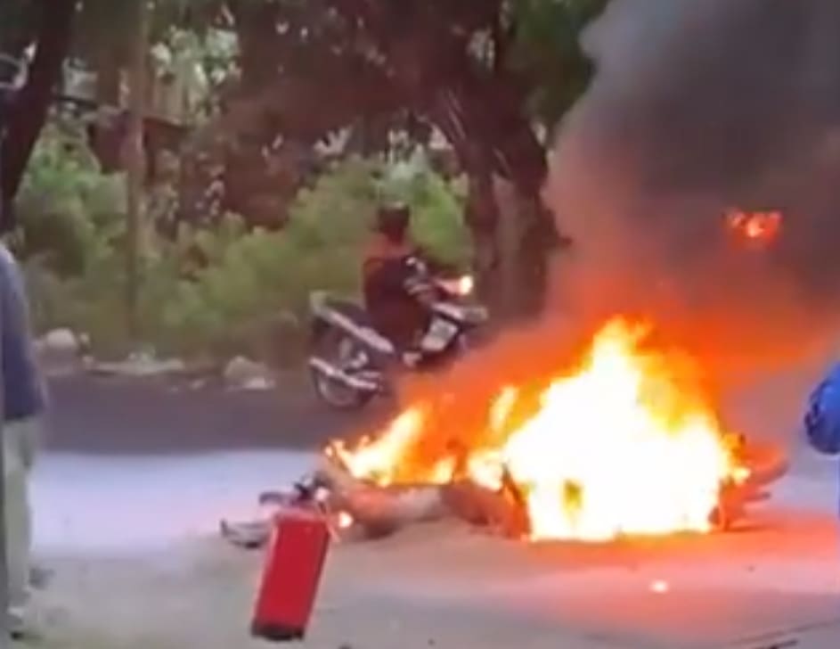 Man Burned To Death After Collision