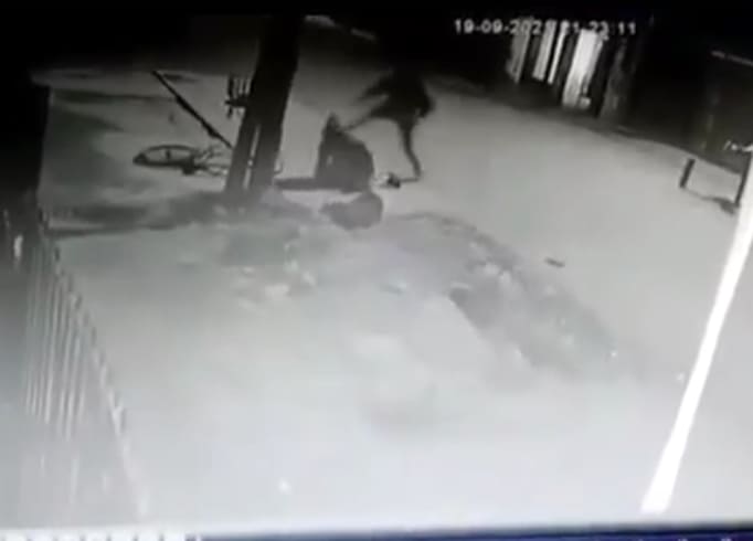 Bicycle Thief Stomped Into a Coma