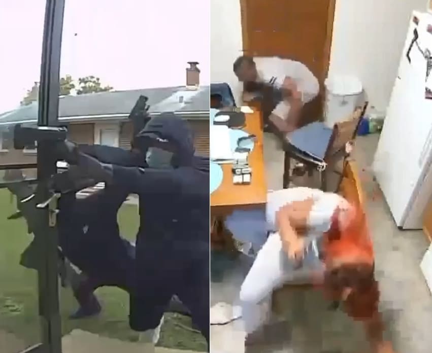 Couple Surprised By Masked Men and Bullets