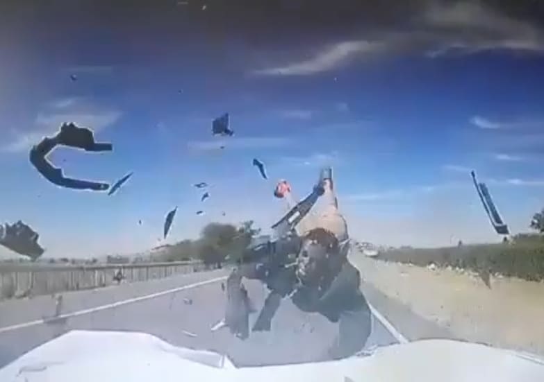 Genius Fails Miserably At Crossing Highway