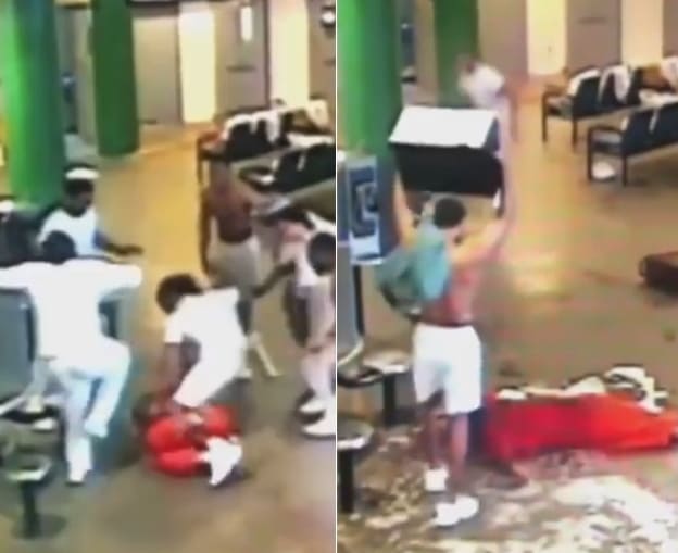 Prison Beating Ends With A Microwave