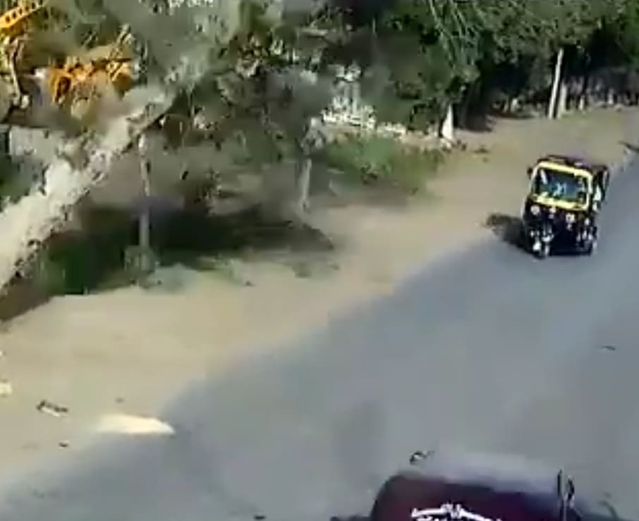 Not His Day: Rickshaw Driver Killed By Falling Tree