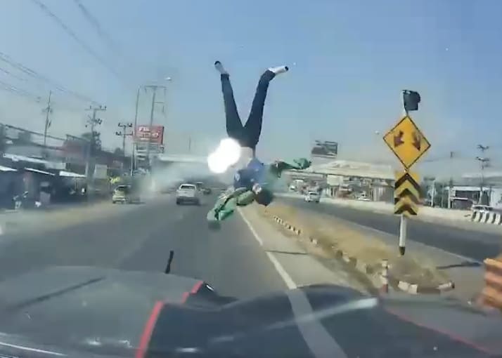 Scooter Lady Obliterated At 90 MPH