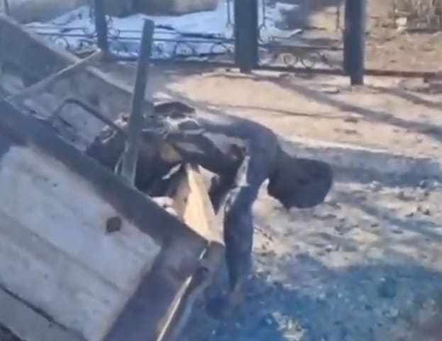 Bodies Of Ukranian Armed Forces Litter The Street