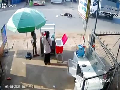 Drunk Bikers Crash Head On With Box Truck