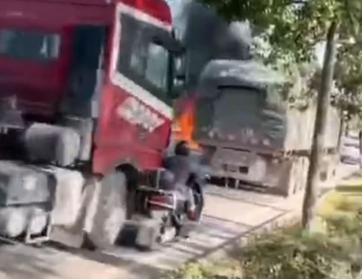 Biker Turned Into Red Mist (Full Video)