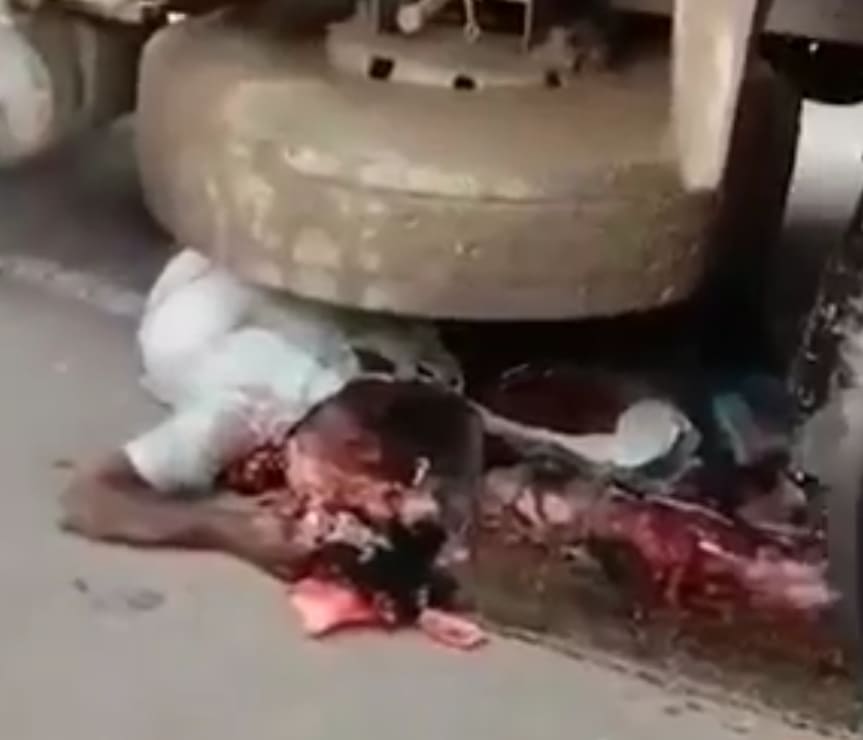 Poor Guy Smeared Across The Pavement 