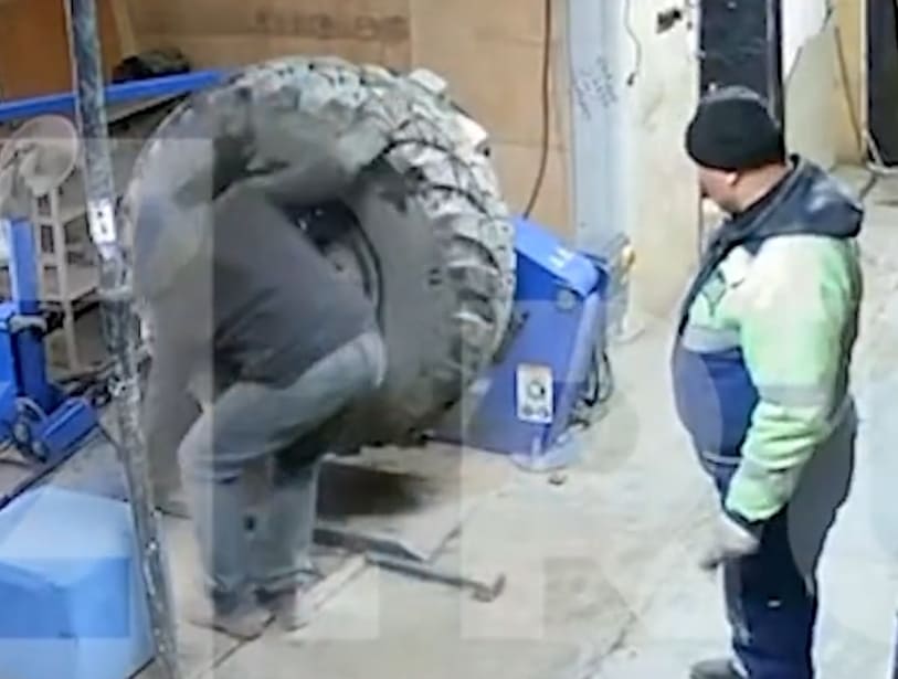 Tire Explodes Killing Mechanic Instantly