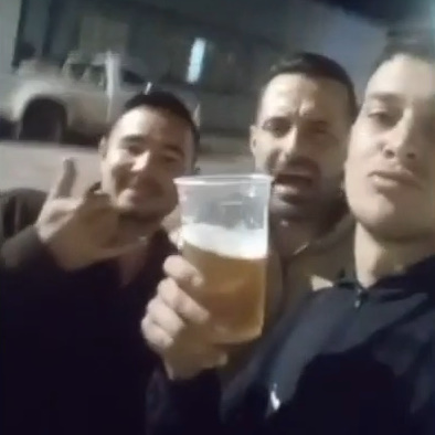 Last Round Of Drinks With His Friends