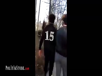 Mob messing with Police