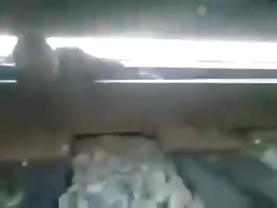 Catching the train the wrong way.