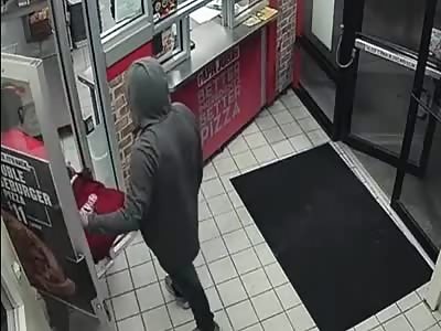 CCTV security camera caught Aggravated Robbery