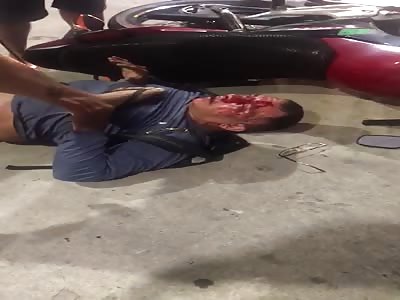 thief caught by the population