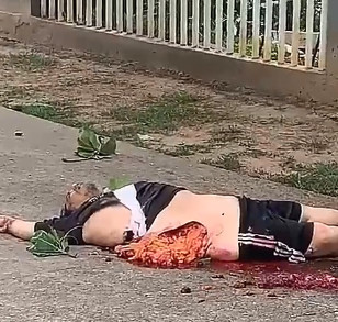 Suicidal Jump from Building and Guts Ejecting Aftermath Filmed in Brazil