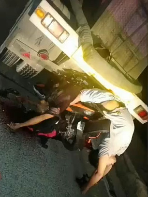 Disturbing Aftermath of Bikers Rear-End Crash
