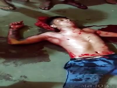 Murdered Dude  Has Major Leakage