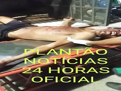 body of a thug killed by police in Brazil