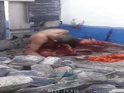 Man injuried after gets shot (Two angles)