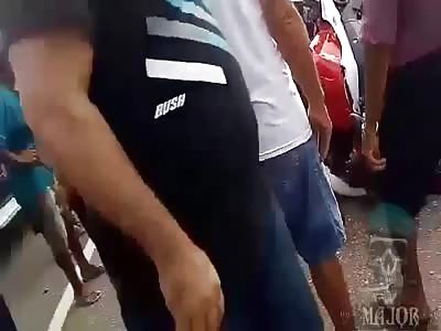 biker smashed in fatal accident