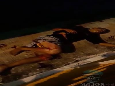 accident victim man dying on the sidewalk