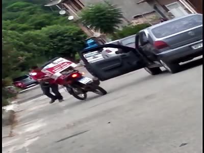 man looks for confusion and gets knocked out