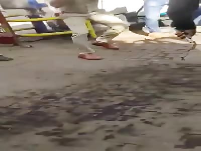 thief beaten by police