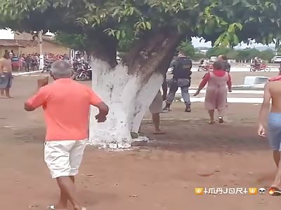 man is shot in the leg defying the police