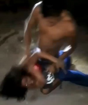 Beating the Hell Out of Her Own Boyfriend