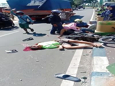 accident in street very strong