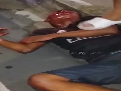 thief was beaten by mob