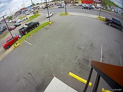 Biker losing his red shoes