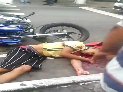 a boy was brutally murdered, and she's on the floor