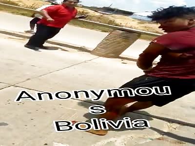 shocking accident in  bolivia